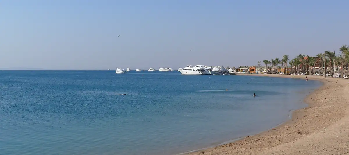 Hurghada beach in the morning