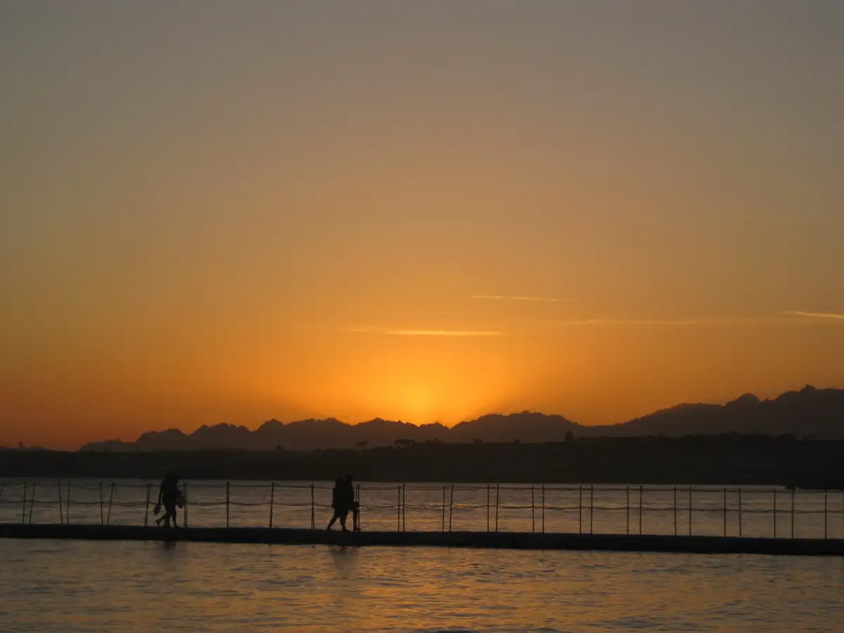 Sunset over the Red Sea in Sharm El Sheikh